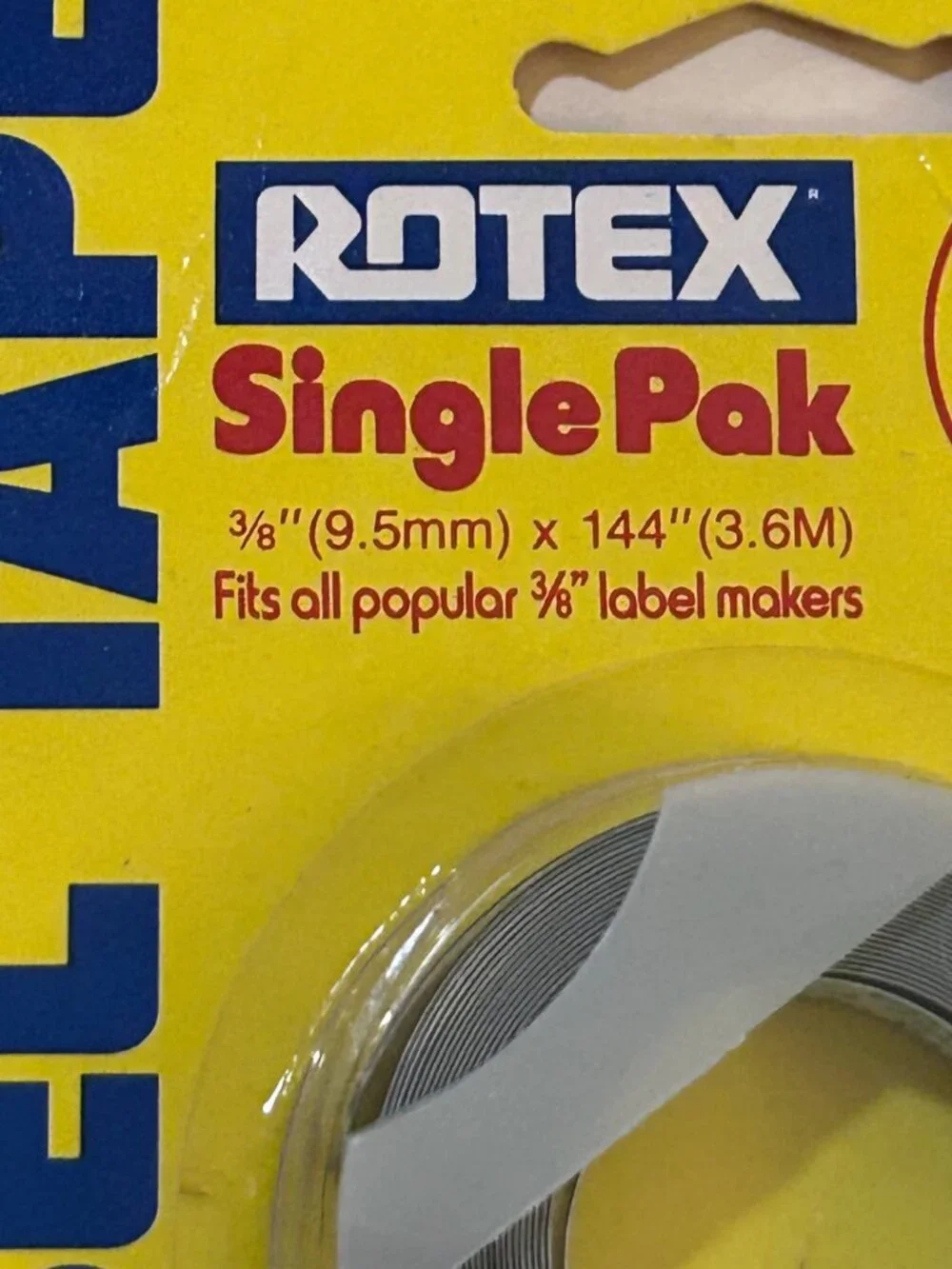 Rotex Lable Tape for Label Maker Lettering Gun - Picture 3 of 4